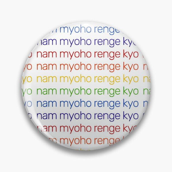 Item preview, Nam Myoho Renge Kyo Rainbow Typography designed and sold by wordznart.