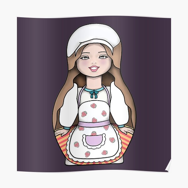 Pastry Chef Nesting Doll Poster