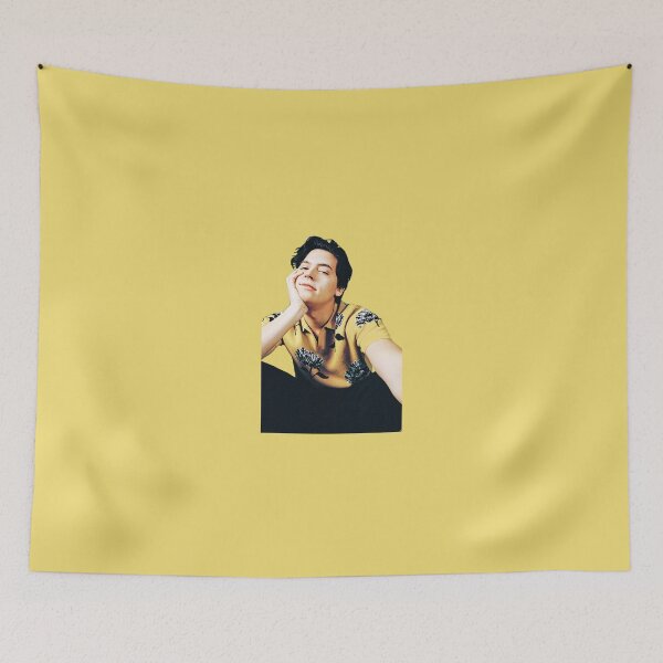 Item preview, Cole Sprouse (Yellow Floral Shirt) Half Body #3 designed and sold by thePeachPit.