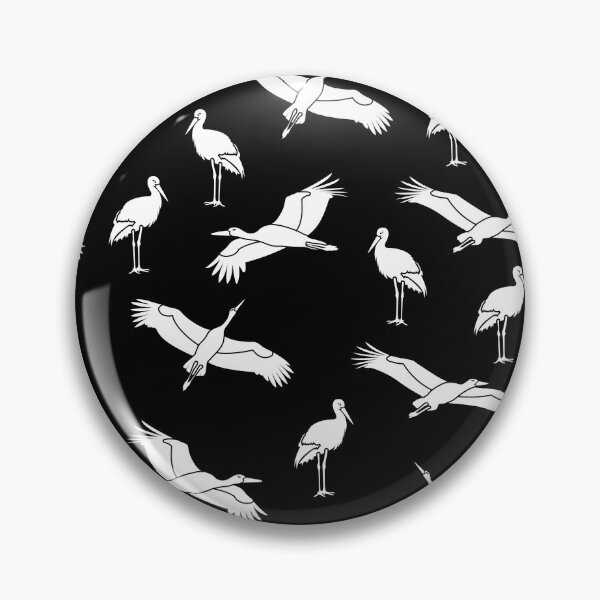Item preview, Black Stork pattern designed and sold by Ribeiro Design.