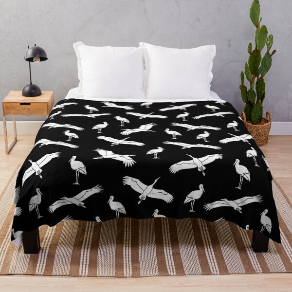 Item preview, Black Stork pattern designed and sold by Ribeiro Design.