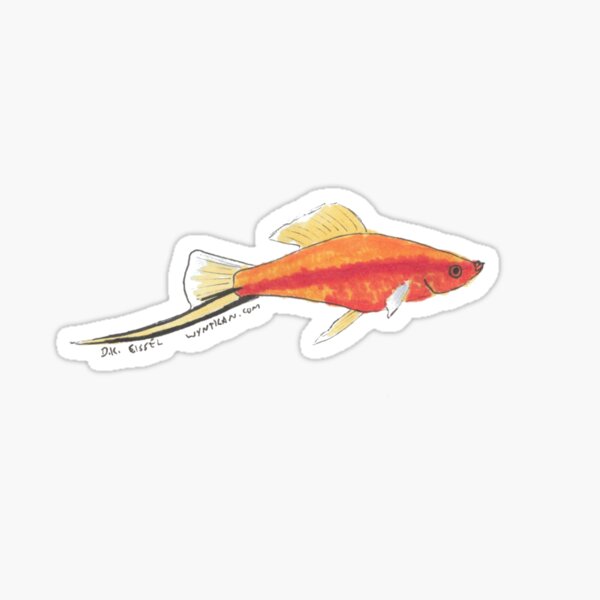 Swordtail Fish Sticker