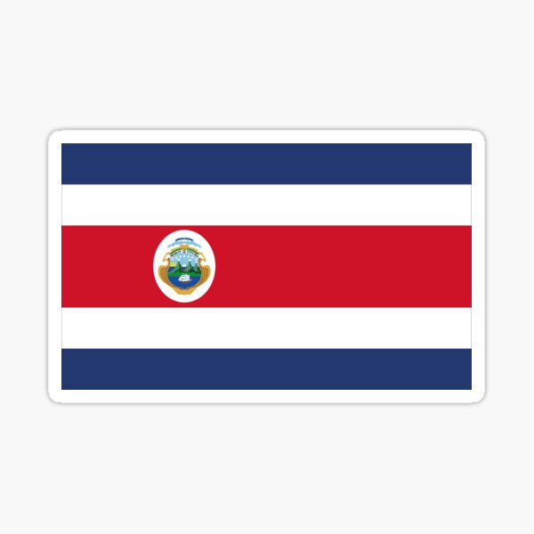 Artikel-Vorschau von Abbildung der Flagge Costa Ricas. Ideal für Kataloge institutioneller Materialien und Geographie, designt und verkauft von LucianoCosmo.
