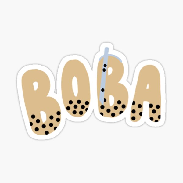 "boba milk tea" Sticker for Sale by avaye Redbubble