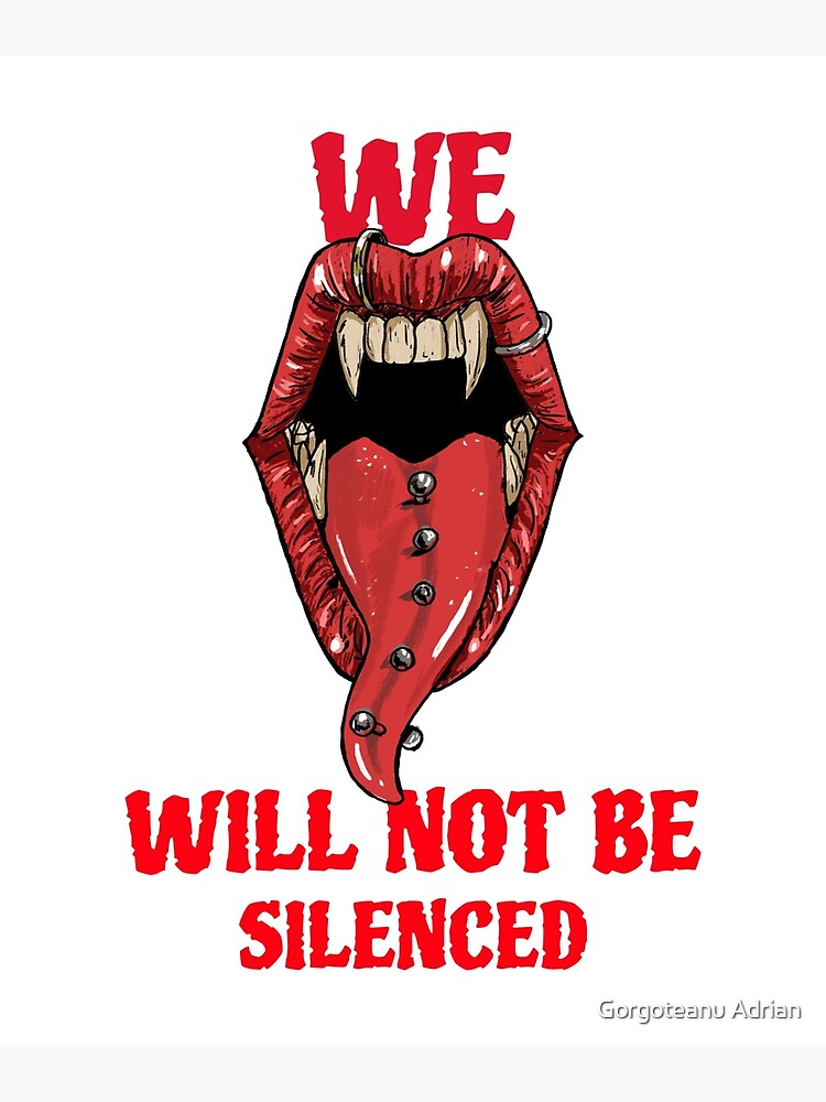 We Will Not Be Silenced Posters Redbubble