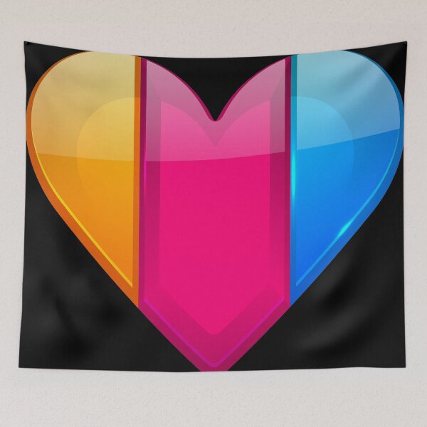 Item preview, 3D CRYSTAL COLORFUL RAINBOW HEART designed and sold by HEERYAK.
