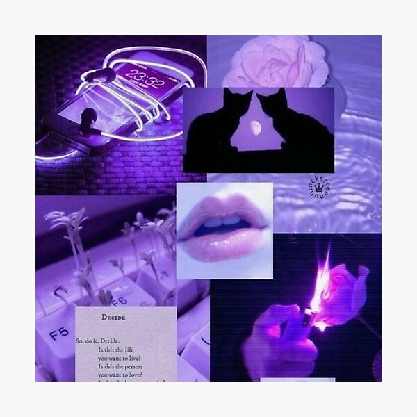 Item preview, Y2K purple aesthetic collage  designed and sold by cloudy-moon.