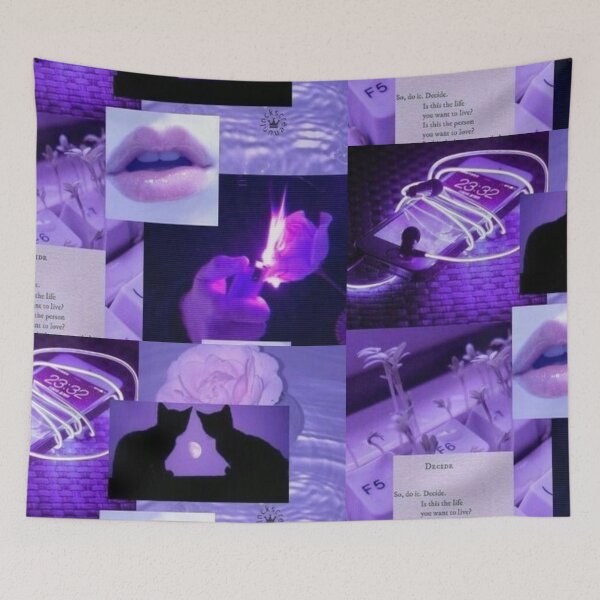 Item preview, Y2K purple aesthetic collage  designed and sold by cloudy-moon.