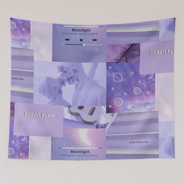 Item preview,  Y2K light purple aesthetic collage  designed and sold by cloudy-moon.