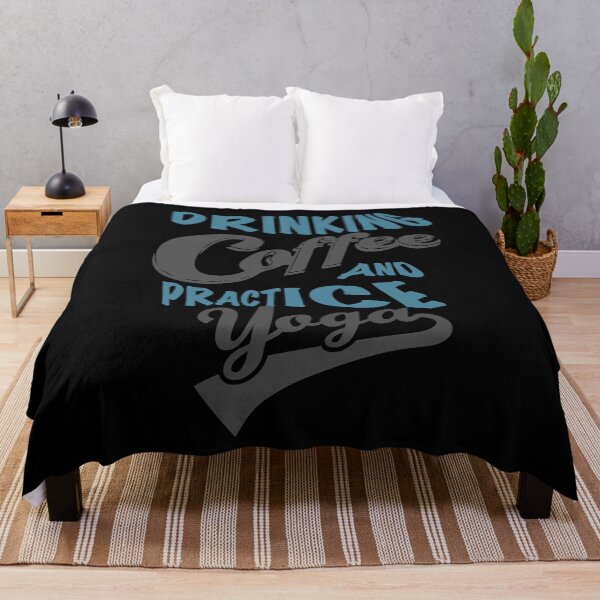 Item preview, Drinking Coffee and practice Yoga gift designed and sold by OMCreative.