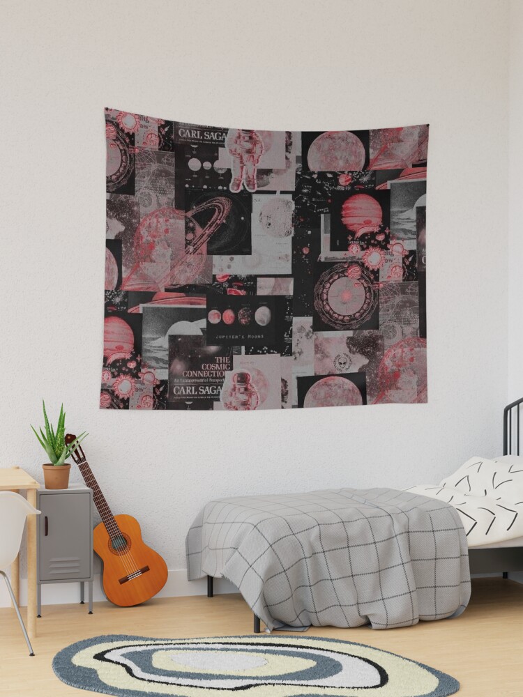 Neon best sale pink tapestry