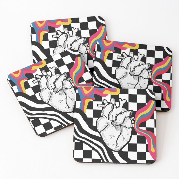 Item preview, Heart Checkered Background Design designed and sold by azure-ataraxia.