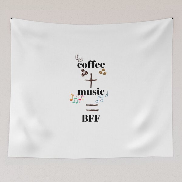 Item preview, coffee and music equal BFF designed and sold by Musicianst0re.