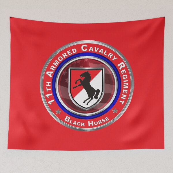 Item preview, 11th Armored Cavalry Regiment “Black Horse” Custom Design designed and sold by SoldierAlways.