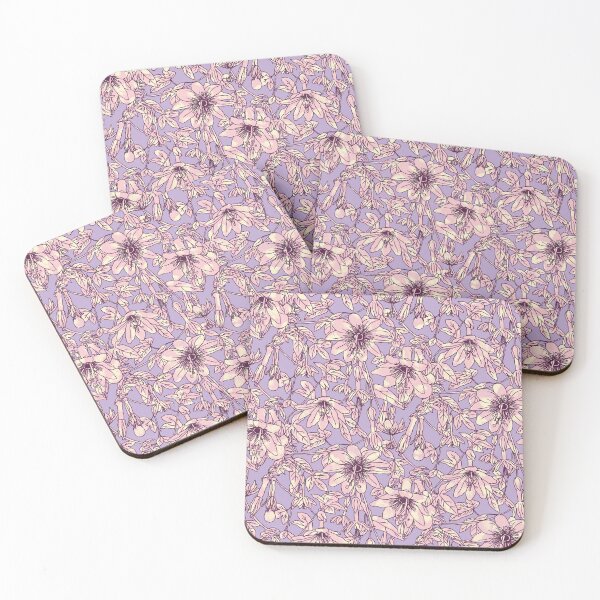 Item preview, Lilac and Pink Passion Fruit Flowers designed and sold by Carolina Diaz.