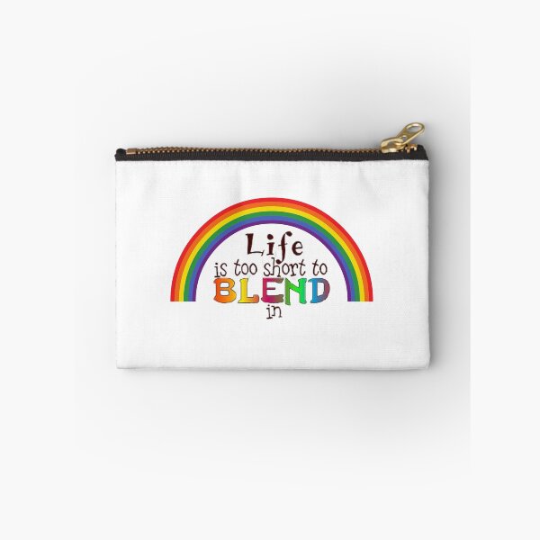 Item preview, Lifes too short to blend in, Life, Rainbow, colourful, great T-Shirt designed and sold by AMS-ART.