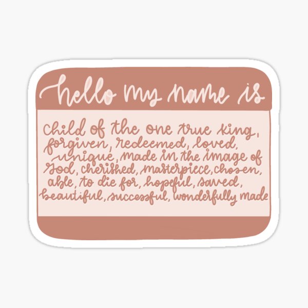 Aperçu de l'œuvre Bonjour, je m'appelle créée et vendue par CCalligraphyCo.