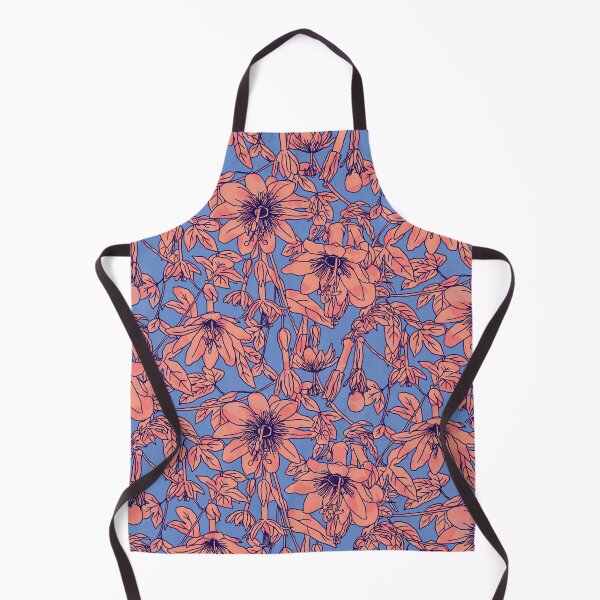 Item preview, Purple and Coral Passion Fruit Flowers designed and sold by Carolina Diaz.