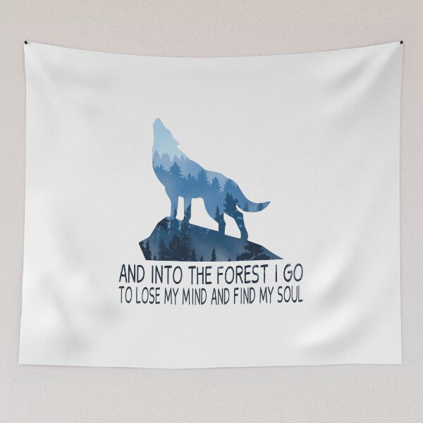 Item preview, Wolf and Into The Forest I Go to Lose My Mind and Find My Soul  designed and sold by JustGift.