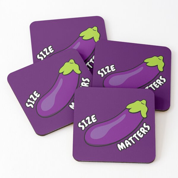 Item preview, Size Matters - Funny Eggplant Emoji T-Shirt designed and sold by FunnyStoopid.
