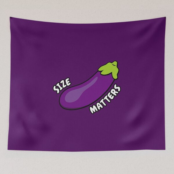 Item preview, Size Matters - Funny Eggplant Emoji T-Shirt designed and sold by FunnyStoopid.