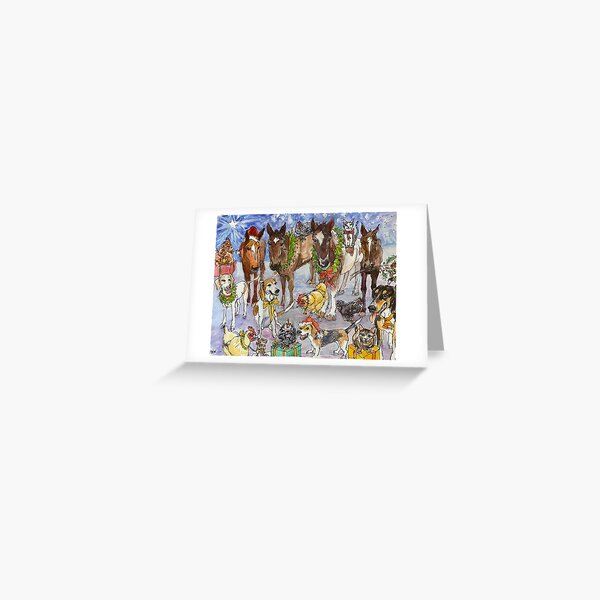 Item preview,  Holiday Cheer from Horses, Dogs, Cats and Chickens designed and sold by Liz Holm.