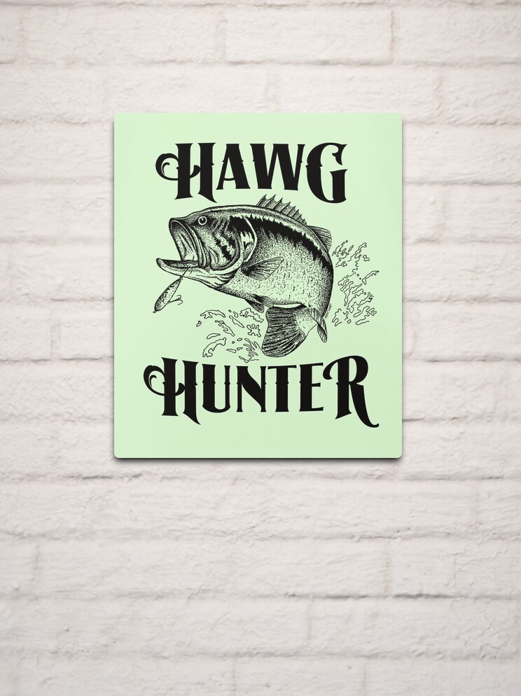 Hawg Hunter Bass Fishing Metal Print for Sale by Pixelmatrix