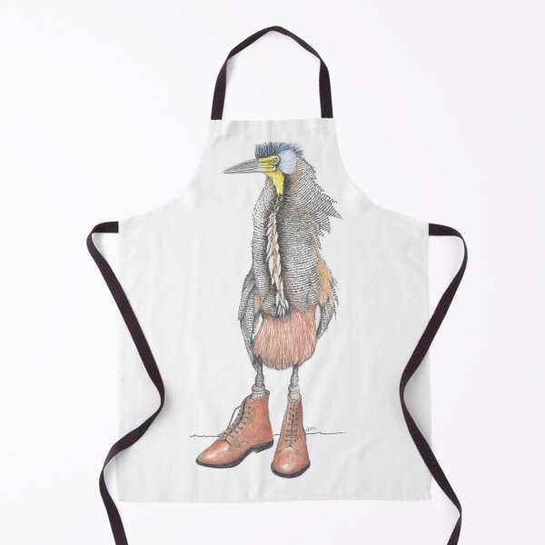 Item preview, Tiger Heron in orange shoes designed and sold by JimsBirds.