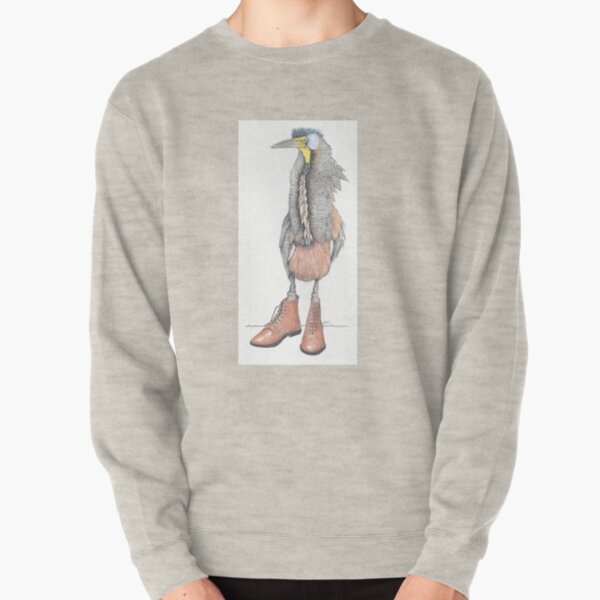 Tiger Heron in orange shoes Pullover Sweatshirt