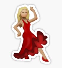 Emoji Dancer (Blonde) Sticker