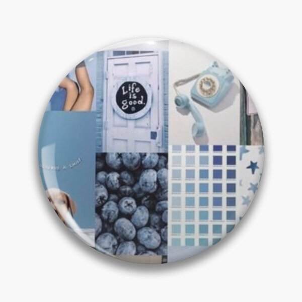Item preview,  Y2K blue aesthetic collage  designed and sold by cloudy-moon.
