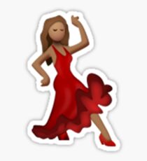 Emoji Dancer (Brunette) Sticker
