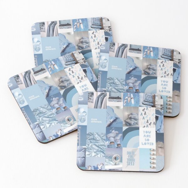 Item preview, Y2K blue aesthetic collage  designed and sold by cloudy-moon.