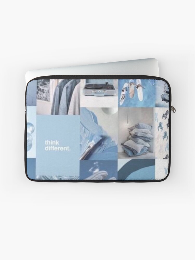 Y2K blue aesthetic collage Laptop Sleeve