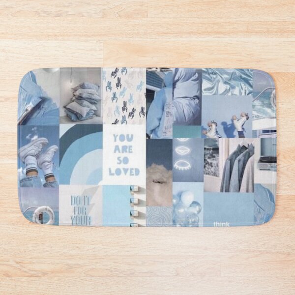 Item preview, Y2K blue aesthetic collage  designed and sold by cloudy-moon.