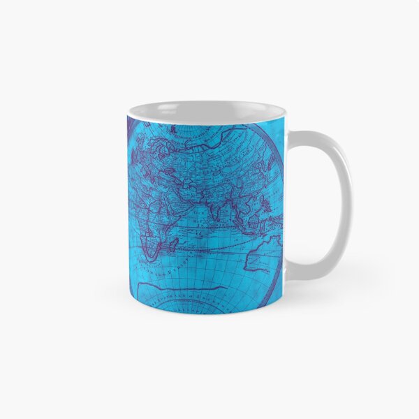 Item preview, World Map (1691) Blue & Purple designed and sold by BravuraMedia.