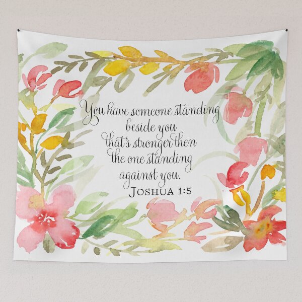 Item preview, Joshua 1:5 | You have someone standing beside you | Scripture Art designed and sold by Harpley Design Studio.