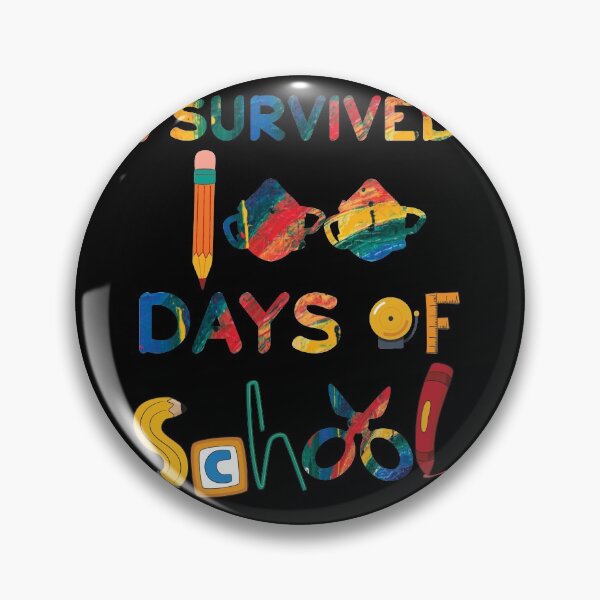 Item preview, I Survived 100 Days Of School For Teachers & Kids! designed and sold by StarByAsem.