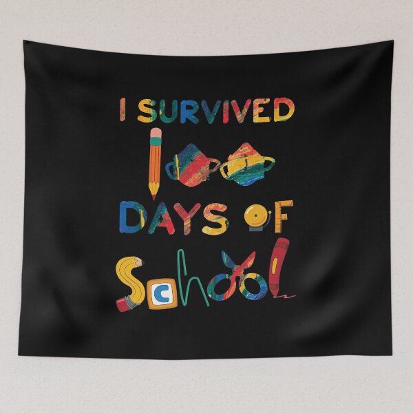 Item preview, I Survived 100 Days Of School For Teachers & Kids! designed and sold by StarByAsem.