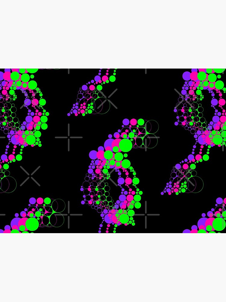 Neon Funk Bubble Circles Abstract by that5280lady