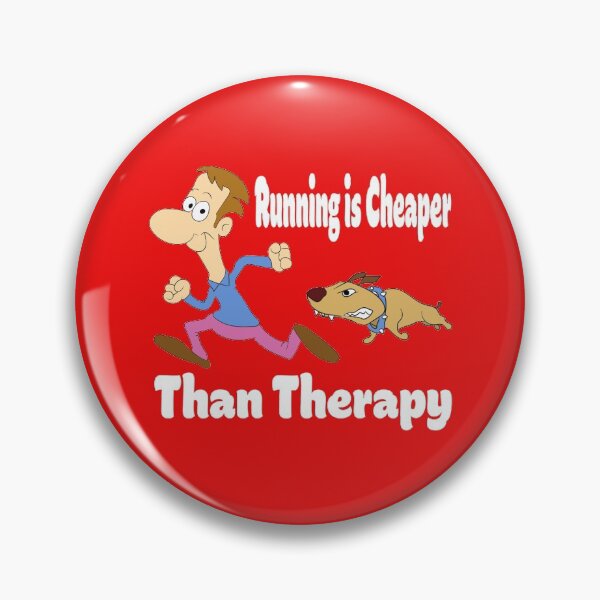 Item preview, Running Is Cheaper Than Therapy  designed and sold by hossamsoud.