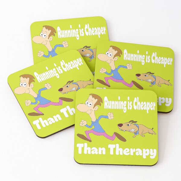 Item preview, Running Is Cheaper Than Therapy  designed and sold by hossamsoud.