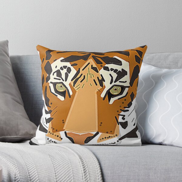 Graphic Tiger Throw Pillow