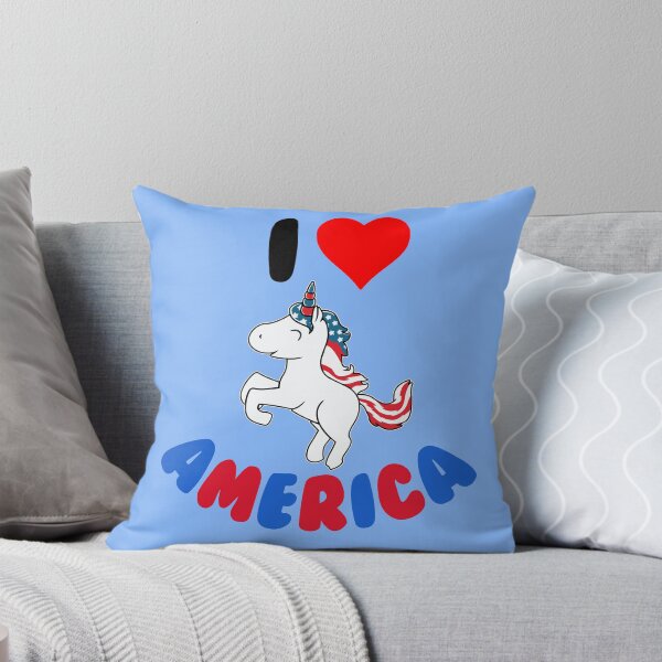 Item preview, I Love America - Cute Valentine´s Patriotic Americorn designed and sold by LordAudes.