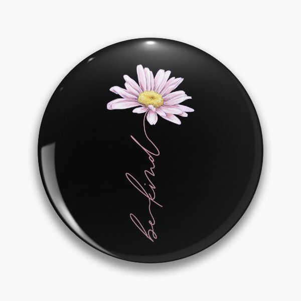 Item preview, Be Kind Pink Daisy || Scripted Stem designed and sold by urbanelf.