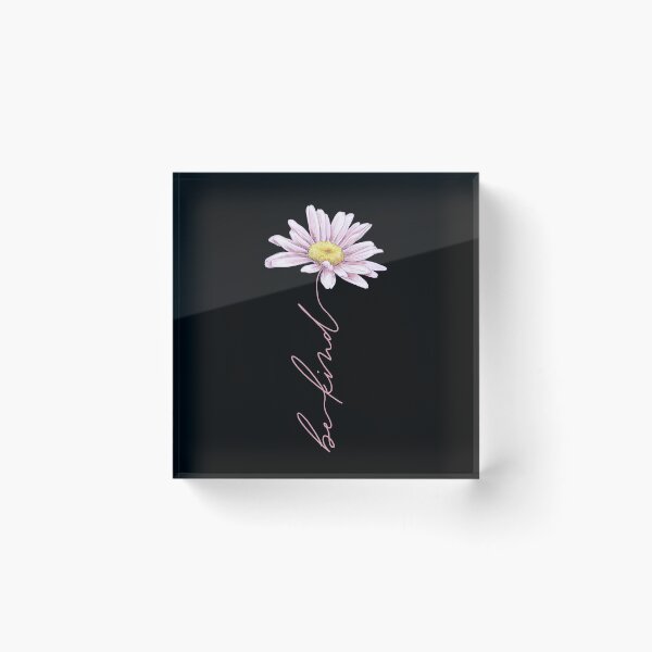 Item preview, Be Kind Pink Daisy || Scripted Stem designed and sold by urbanelf.