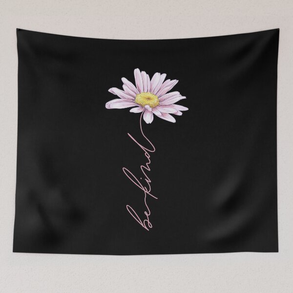 Item preview, Be Kind Pink Daisy || Scripted Stem designed and sold by urbanelf.