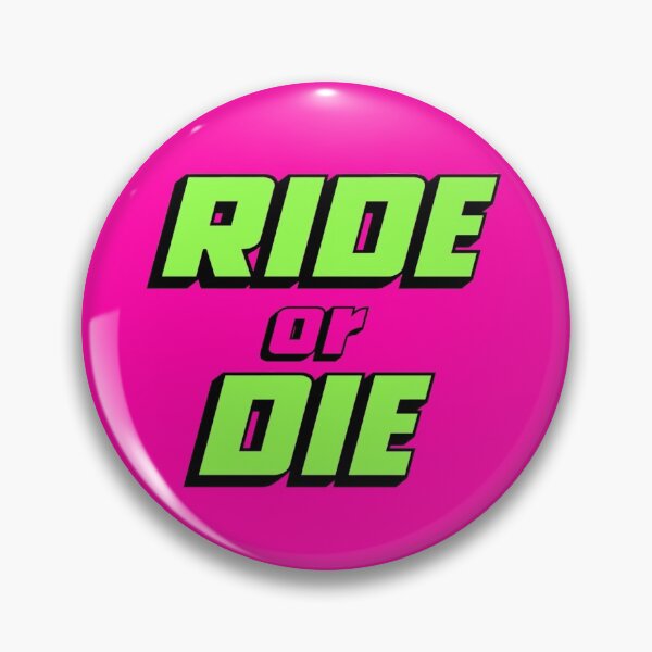 Artikelvorschau, Ride or Die - Grün auf Pink entworfen und verkauft von pixelstag.