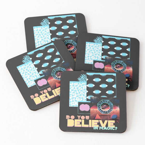 Item preview, Believe in Magic Retro Digital Vaporwave Design designed and sold by fifty-bucks.