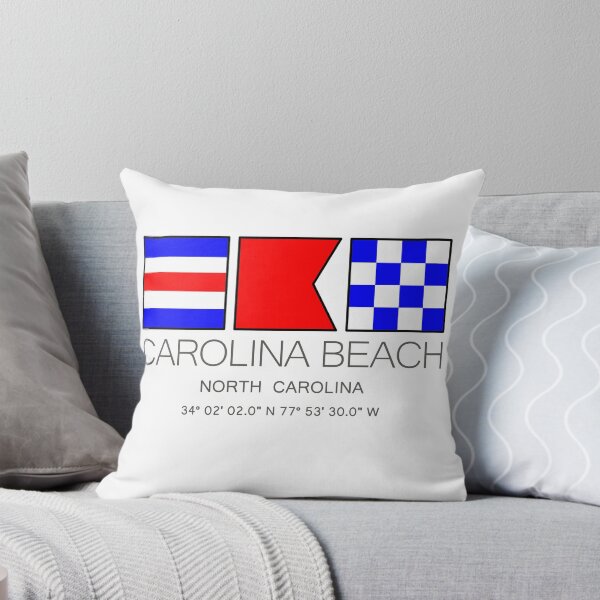 Artikelvorschau, CAROLINA BEACH, North Carolina Nautische Flagge entworfen und verkauft von DESTINATIONS DECAL.
